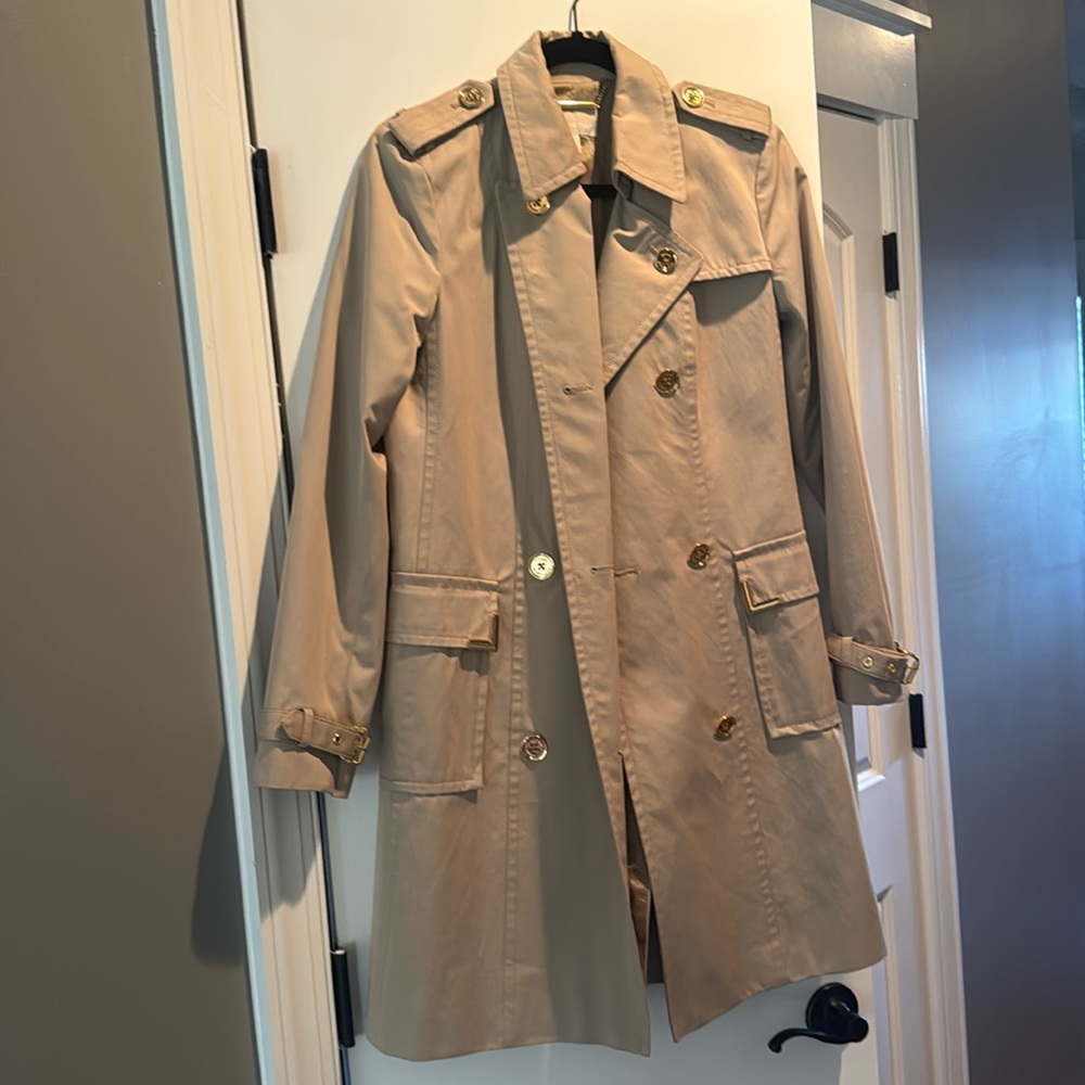 Michael kids tan rain trenchcoat